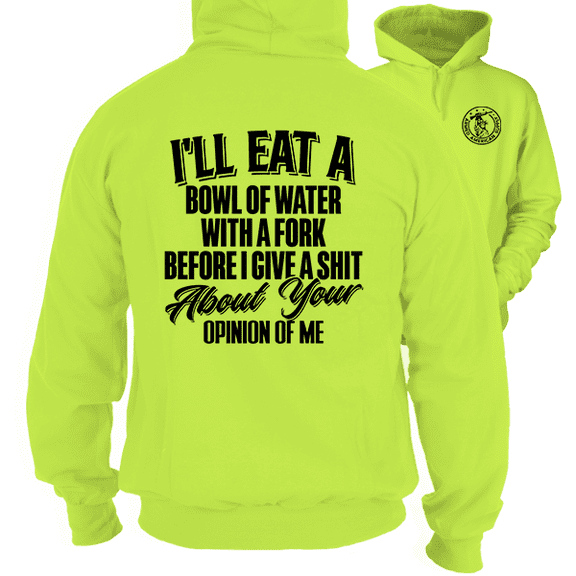 Opinion Of Me - Safety Yellow Hi-Vis Hoodie