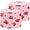 Color 1, variant on Linen Drum Lamp Shades cherry striped white bow pastel pink 13" x 13" x 10" Lampshade for Table Lamps Floor Lamps Lamp Shade Replacement Easy Assembly Required