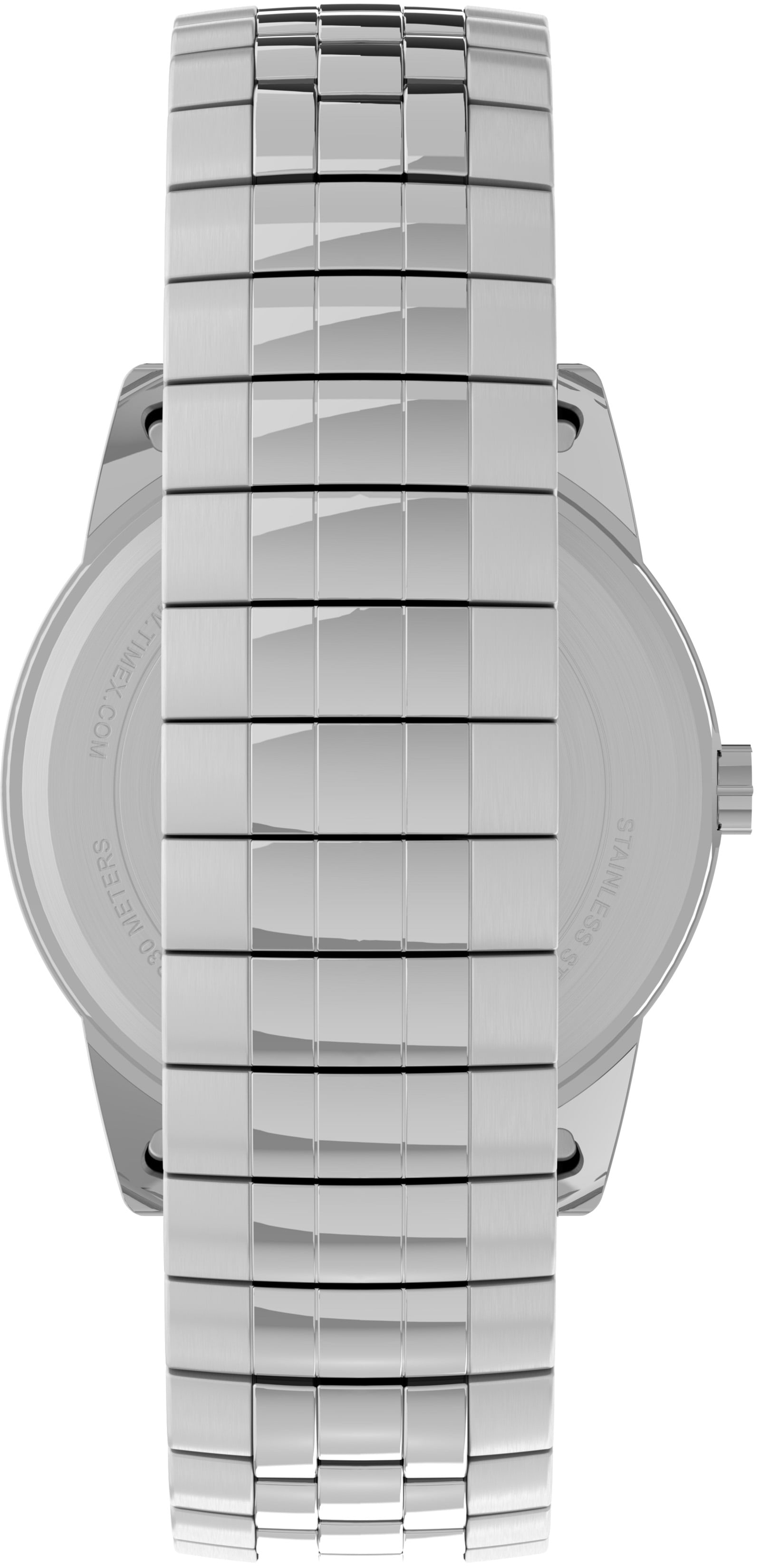 Timex Men's 38mm Watch – Silver-Tone Case, White Dial, Day Date