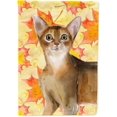 thumbnail image 1 of Caroline's Treasures CK3072CHF Abyssinian Fall Leaves Canvas House Size Outdoor-Flags, Multicolor, 1 of 5