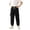 32Black38, variant on XAOFW Slim Fit Boys Cargo Pant With Elastic Drawstring Waist Solid Color Straight Leg Trousers Kids Back To School Jogger Pants Comfortable Bottom 9-10 Years