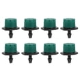 thumbnail image 3 of 100 aspersores de riego ajustables de 360 grados, emisor de riego por goteo de 1/4 pulg. para sistema de riego, color verde, 3 of 14