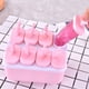 thumbnail image 4 of Advancent 2020 nuevo portátil 8 agujeros DIY PP molde de helado bandeja de paletas cubo herramientas postre helado molde Cocina y Comedor rosado 12*11*6.5 cm Advancent JJ20569-02, 4 of 6