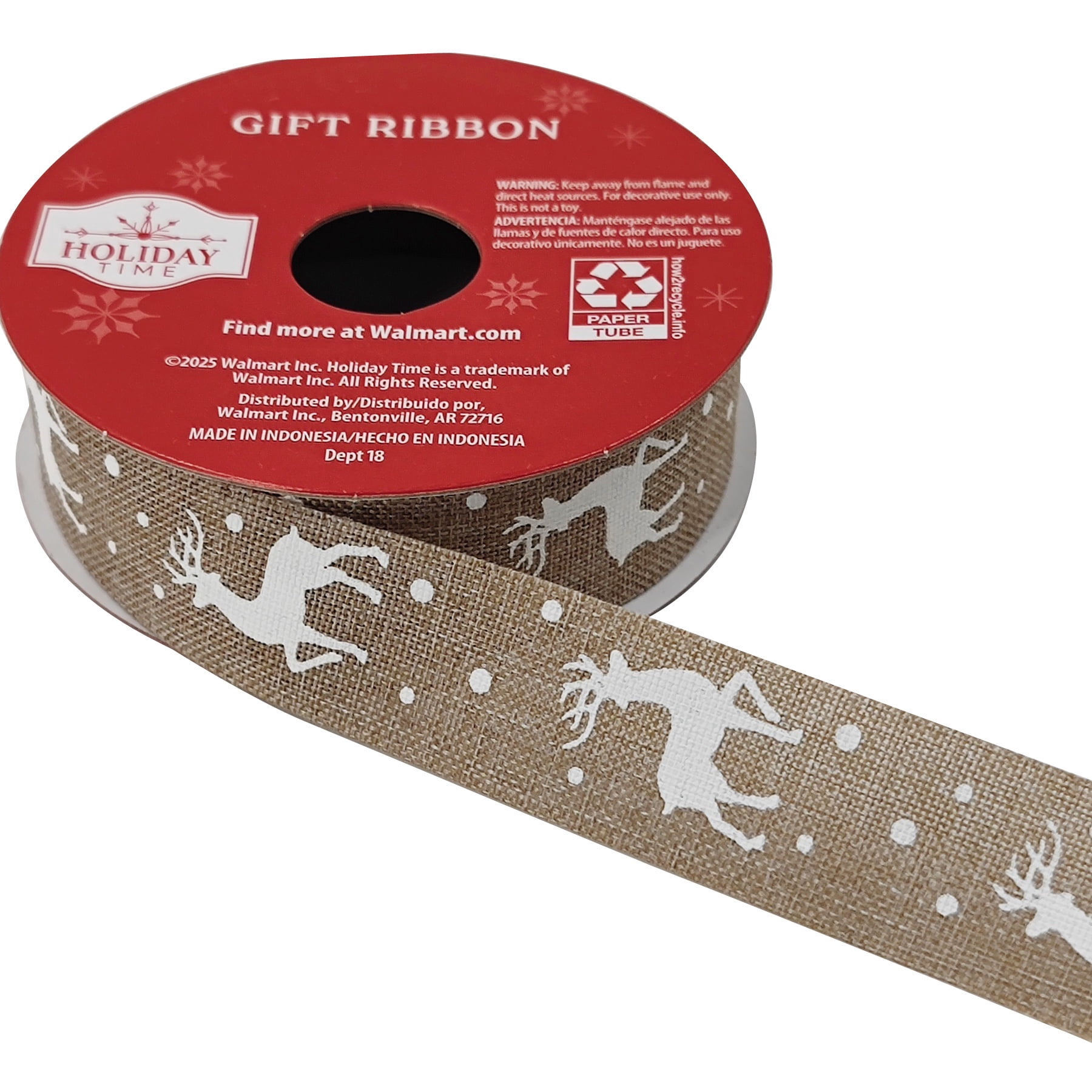 Assorted Beige and Gold Christmas Metallic Ribbon and Trim, 9', 5 Count, by Holiday Time