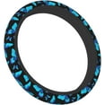 thumbnail image 2 of Blue Butterfly Steering Wheel Cover 15 Inches for Women Men, Neoprene Anti-Slip Cute Car Steering Wheel Grip Wrap Car Accessories Protective Case Cover for Vehicle Truck SUV, 2 of 17