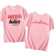thumbnail image 4 of Camiseta Kpop StrayKids para parejas, Top de Cuello clásico de manga corta con letras impresas, álbumes más calientes que tus EX, informal de verano, novedad, 4 of 4