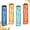 4 Sets - Dark Green, Orange, Yellow, Dark Blue, variant on Reusable travel tableware set (including storage box), eco-friendly plastic tableware without BPA, convenient to carry and suitable for picnics and camping