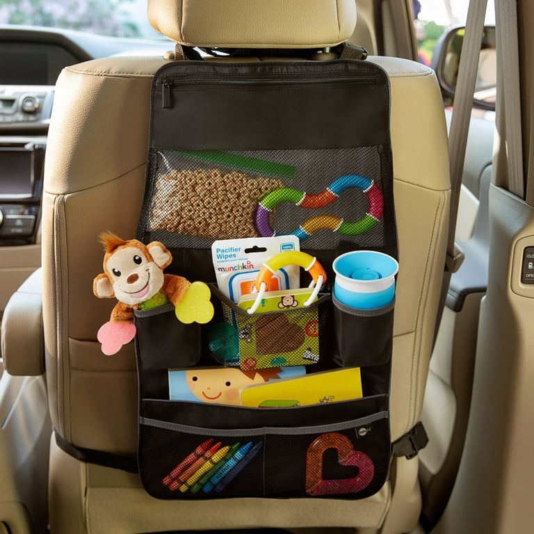 SafeFit® Baby/Toddler Car Backseat and Stroller Organizer, Black
