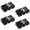 Black1, variant on Mini Split Pad, Anti Vibration Paver Pads for HVAC Accessories, Air Conditioner Thick Rubber Isolation Mat, Shock Absorbing Base for Condenser Units Heat Pump System, 4 Pcs