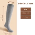 thumbnail image 2 of Socks Women, Long Winter Thigh High Boot Scrunch Socks, Warm Soft Slouchy Socks for Women Size 5-11, 2 of 7
