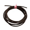 thumbnail image 1 of 3MM Bracelet Making Cord Round Genuine Braided Leather Rope for Bracelets Jewelry Making DIY Handicrafts 2 Meters (Deep Brown), 1 of 4