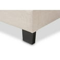 thumbnail image 5 of Baxton Studio Emerson Modern and Contemporary Light Beige Fabric Upholstered King Size Bed, 5 of 7
