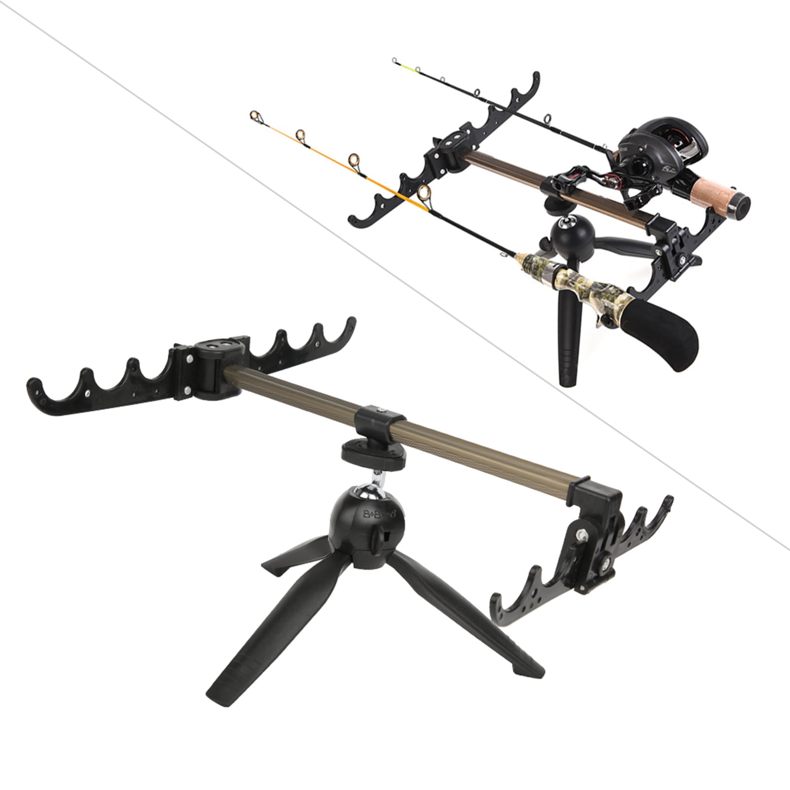 Stainless Steel Ice Fishing Rod Stand, Outdoor Ice Fishing Rod Tripod