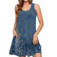 thumbnail image 2 of Awdenio Women's Summer Dresses Beach Casual Sleeveless V-neck Floral Print Tank Loose Sundress, 2 of 6