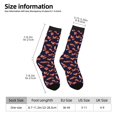 thumbnail image 2 of Fotbe Foxes In Different Poses Pattern Long Socks for Men & Women – Breathable & Stretchy Compression Socks, Ideal for Running, Travel, and Everyday Wear Size 5-11, 2 of 6