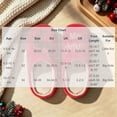 thumbnail image 3 of Zylanna Girls Slip‑On House Slippers, Slip‑Resistant Plush with Embroidered Motif Loose Fit Warm Festive Holiday Indoor Footwear Red, 3 of 5