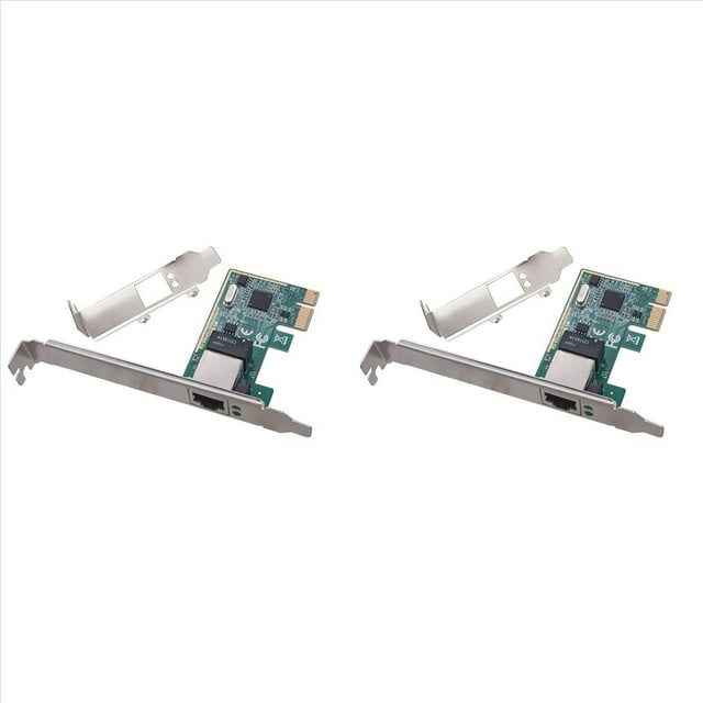 2X 1000Mbps Gigabit Ethernet PCI Express PCI-e Tarjeta de Red 10/100/1000M RJ45 LAN Adaptador Convertidor Controlador de Red