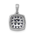 thumbnail image 3 of 14K White Gold Diamond  Sapphire Pendant XP4142S/AA, 3 of 4