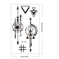 thumbnail image 4 of Cuadros Decorativos 15 uds, tatuaje adhesivo para brazo, tatuajes geniales impermeables, tatuaje de dibujos animados 3D para hombres y mujeres Wdftyju embutido en tela, 4 of 4