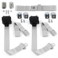 thumbnail image 1 of Gray & Grey Retractable Bench Seat Belt Kit with Bracketry for 1950-1954 Nash Rambler Standard 2 Point - 3 Belts, 1 of 1