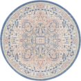 thumbnail image 1 of Unique Loom Whitney Medallion Border Rug 5' x 5' Round Multi/Ivory, 1 of 1