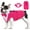 Hot Pink, variant on Dog Tuxedo for Large Dogs, Formal Dog Suit and Tie, Gentle Dogs Wedding Party Suit Bow Tie Shirt, Pet Wedding Outfit with Detachable Bowtie Collar for Christmas Halloween Dress Up