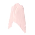 thumbnail image 7 of PBFRDSJ Women's Y2K Open Front Cardigan Textured Lettuce Trim Long Sleeve Loose Streetwear Chiffon Cover Up, 7 of 7