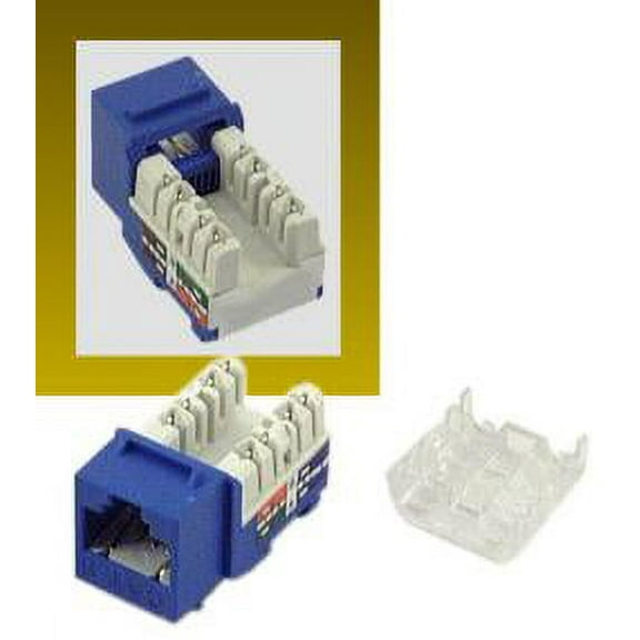 IEC RH4508F-MT-BUL6 RJ4508 Female Narrow Keystone Connector Blue Category 6