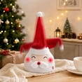 thumbnail image 4 of Christmas Decoration Singing Santa Hat with Glowing Light and Swaying Motion, 1 Piece, Red and White, for Holiday Tabletop Display, Interactive Music Plush Toys, 4 of 4
