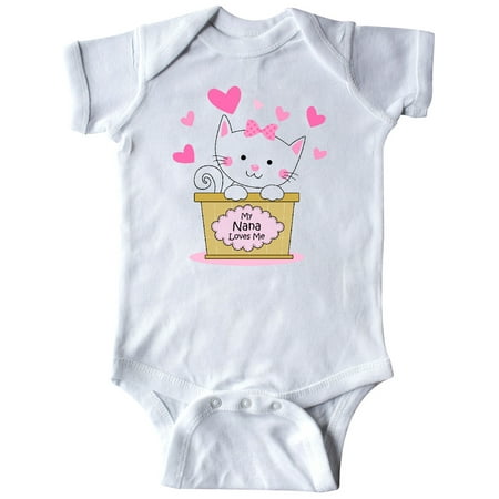 

Inktastic Kitty Nana Loves Me Gift Baby Girl Bodysuit