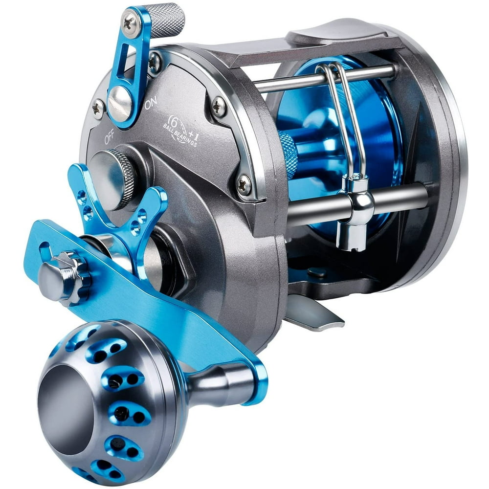 Burning Shark Trolling Reel Saltwater Level Wind Reels, Drag Reels Boat