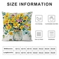 thumbnail image 6 of Nawypu Summer Pillow Cover Set of 2 Eucalyptus Flowers Decor Vase Bee Farmhouse Seasonal Pillow Case Decorations for Home Sofa Couch White, 6 of 6