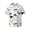 Cute Whale, variant on offers the Fish Bones for Men's Casual Short-sleeved Shirt, a button-up collared shirt with a pocket, perfect for beach vacations and yacht travel in the Medium size.