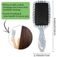 thumbnail image 4 of Summer Fruit Lemon Hair Brush Detangler Brush with Nylon Bristle for Thick Curly Thin Long Short Wet or Dry Hair Adds Shine and Makes Hair Health Paddle Hairbrush for Women Men, 4 of 6