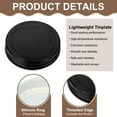 thumbnail image 4 of 6pcs Mason Jar Lids 2.76" Tinplate Leak-proof Mason Canning Covers, Black, 4 of 7