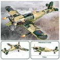 thumbnail image 5 of HI-REEKE Airplane Building Block Overlord Weapon Spitfire Kit Plastic Toy Gift for Kid Multicolor, 5 of 7