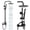 Matte Black-Single Handle, variant on Outdoor Shower Fixtures Sus304 Stainless Steel Rain Kit Faucet High Wall Mount 2 Dual Function 8 Inch Showerhead And Handheld Spraybo Single Handle Matte Black