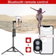 thumbnail image 4 of IBAOLE Trépied pour Perche à Selfie, Trépied Extensible de 53 Pouces avec Télécommande Bluetooth pour Téléphones Portables, Aluminium Robuste, Léger, 4 of 7