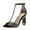Black, variant on XYD Women Elegant T-Bar Sandals Open Toe Crystal Studs Ankle Strap Chunky Block High Heels Pumps Dressy Shoes Size 7 Black
