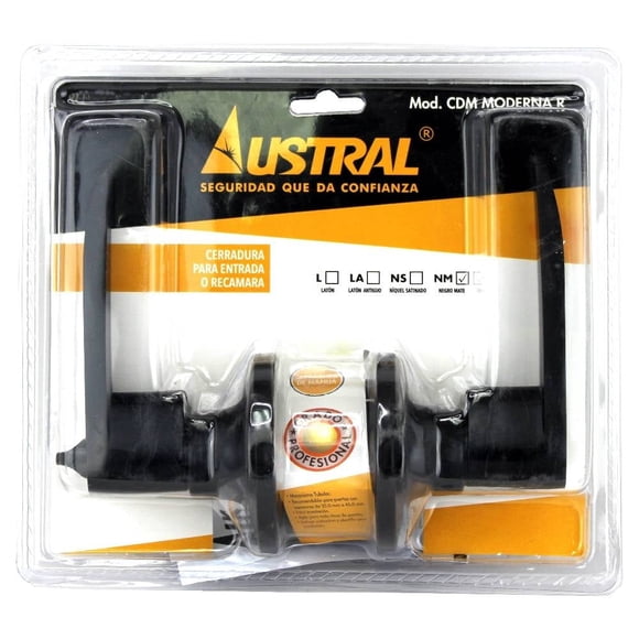Cerradura Austral Moderna de Manija con Mecanismo Tubular
