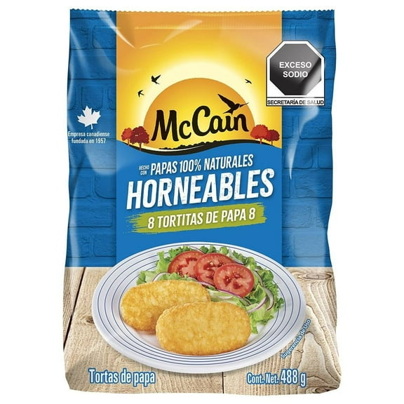 Tortitas de papa McCain horneables 488 g