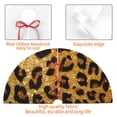 thumbnail image 4 of Sigee Golden Leopard Glitter for Christmas Decoration Tree Skirt Christmas Tree Skirt,Christmas home decor Holiday Tree Skirt Fits Christmas Tree-48", 4 of 7