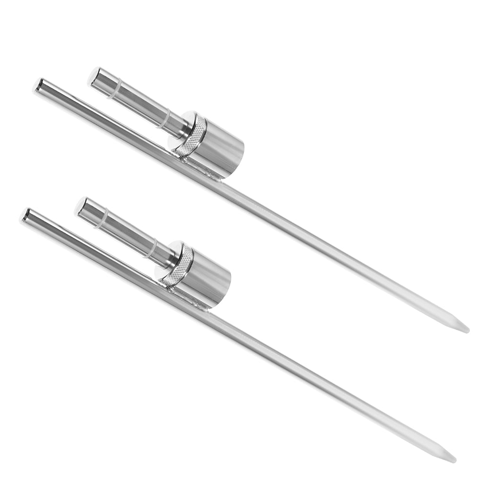 Raindrops 2-Pack Heavy Duty Stainless Steel Ground Stakes for Flagpoles, Flag Base Rods, Strong Flagpole Ground Spikes