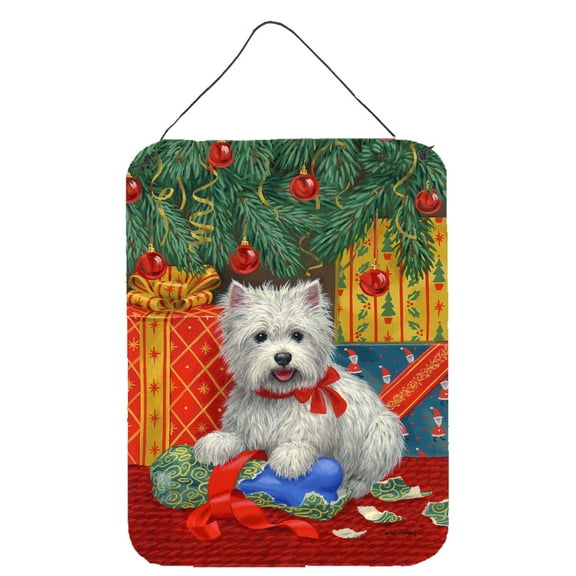 Westie Christmas Packages Wall or Door Hanging Prints