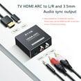 HDMI ARC to RCA Converter, RYXN HDMI ARC Audio Extractor 192khz