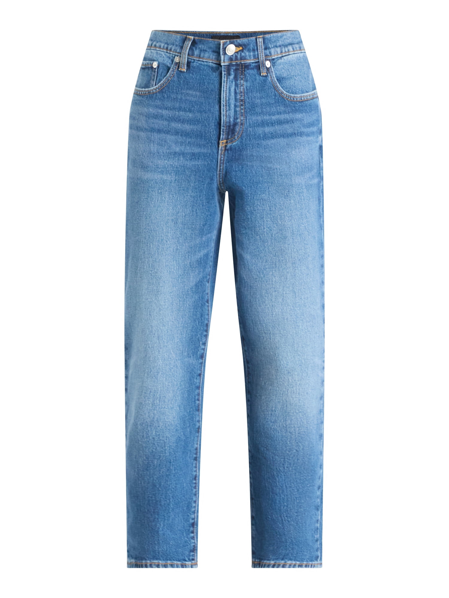 Free Assembly Women's Mid Rise Ankle Length Slim Jeans, 27" Inseam, Sizes 0-18