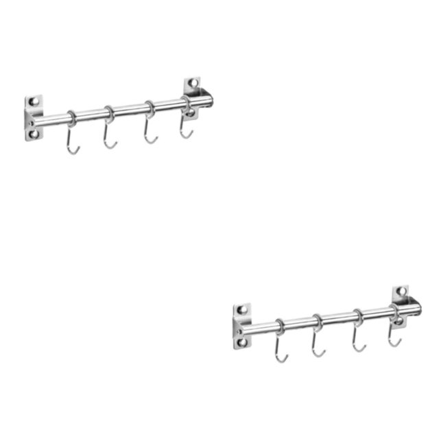 Destyer Facile à Installer Ustensiles de Cuisine Rack Cuisine Bien Rangé Approprié pour les Petites Cuisines Outils de Rack de Cuisine Simple Poteau + 30cm + 4 2Set