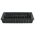 thumbnail image 2 of G.E.T. Rectangular Black Polypropylene Washable Basket - 16 3/8"L x 11"W x 2 1/5"H, 2 of 3