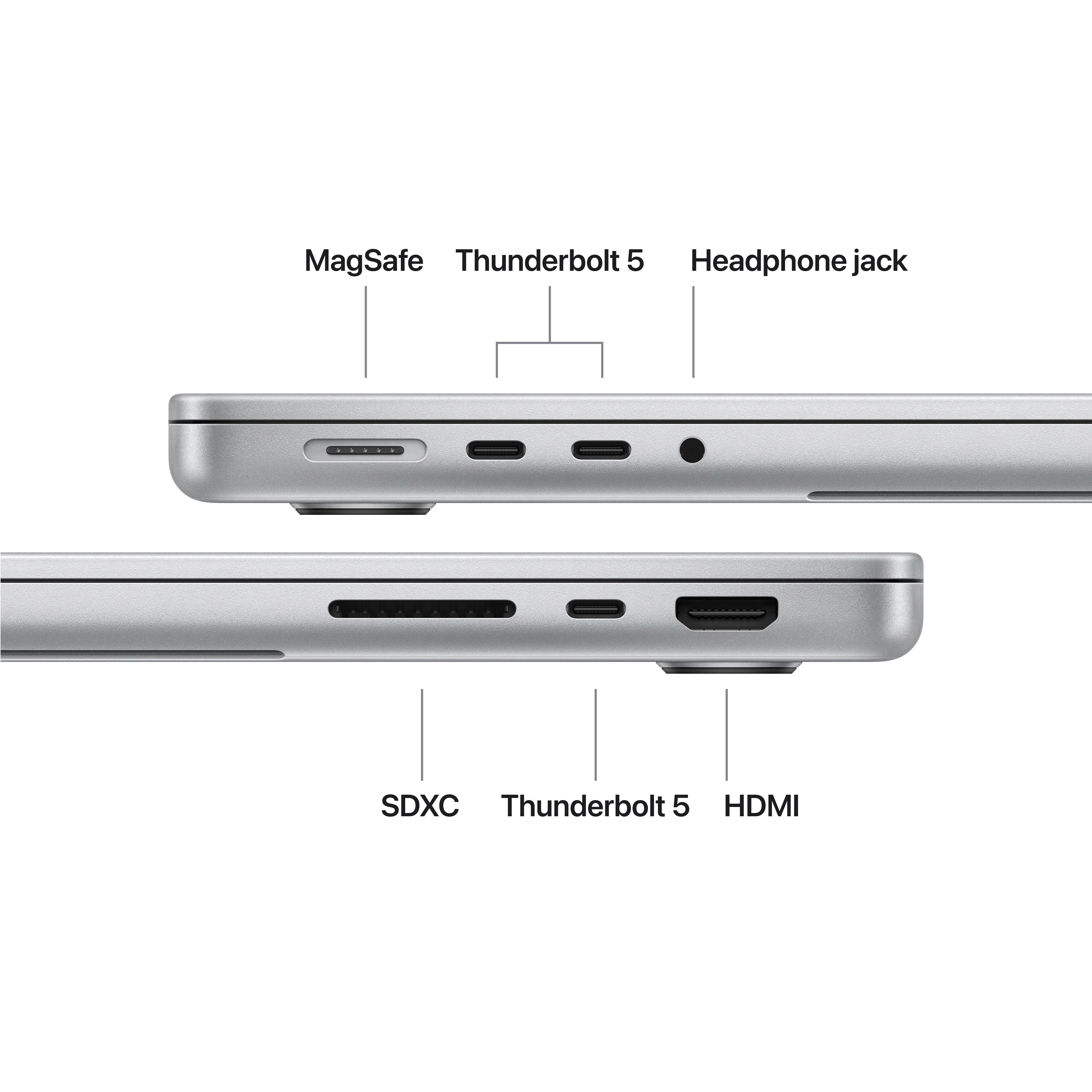 Apple 14" MacBook Pro with M5 Pro chip, 15 core CPU / 16 core GPU, 24GB Memory, 1TB SSD - Silver