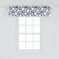 thumbnail image 2 of Ambesonne Flower Window Valance, Vibrant Vintage Shabby, 54" X 12", Blue Violet Grey, 2 of 3